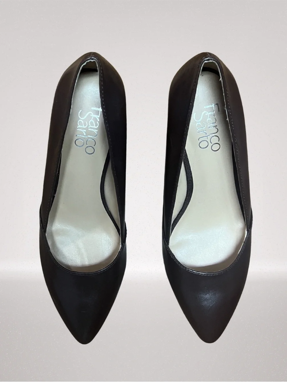 Franco Sarto Women’s Brown Pointed Toe Wedge Pumps Size 6.5
